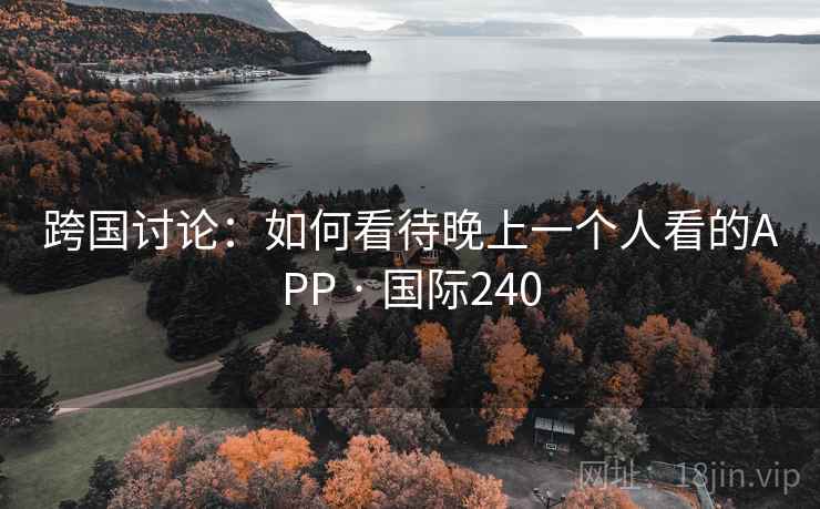 跨国讨论：如何看待晚上一个人看的APP · 国际240  第2张