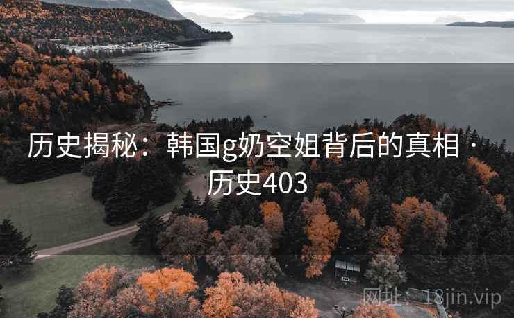 历史揭秘:韩国g奶空姐背后的真相 · 历史403 第2张 历史揭秘:韩国g奶空姐背后的真相 · 历史403 第2张