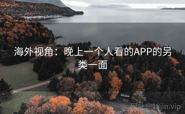 海外视角：晚上一个人看的APP的另类一面